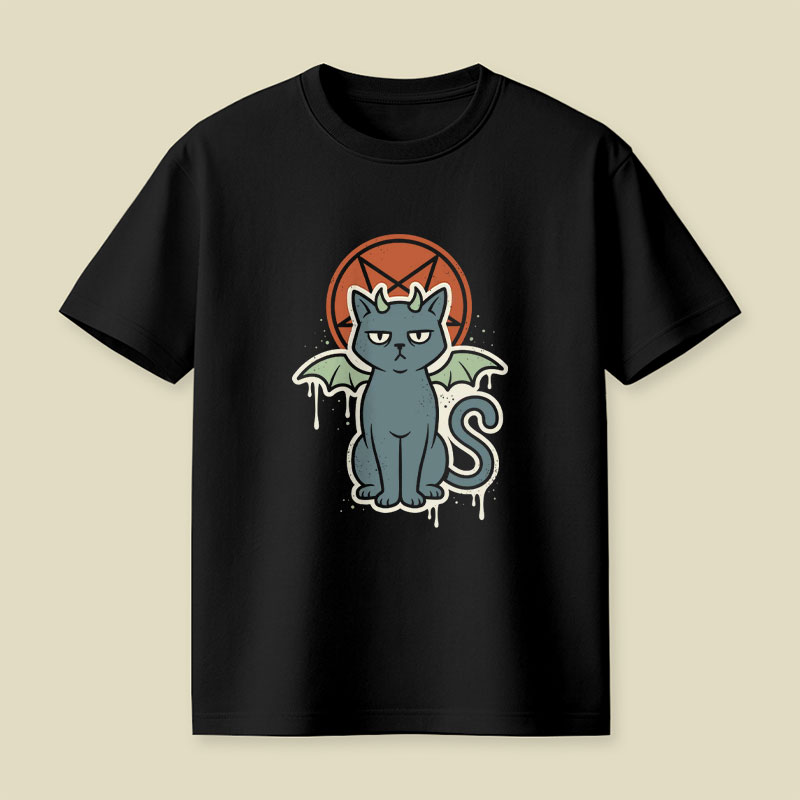 Demon Cat Playful T-Shirt