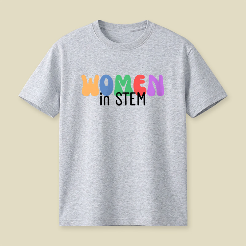 Women In STEM Female Scientist Girls In Science Playful T-Shirt