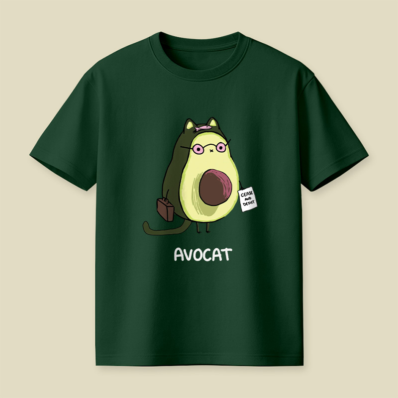 Avocat French Lawyer Cat Pun Playful T-Shirt