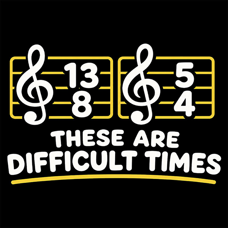 Music Difficult Times Geek Baby Tee