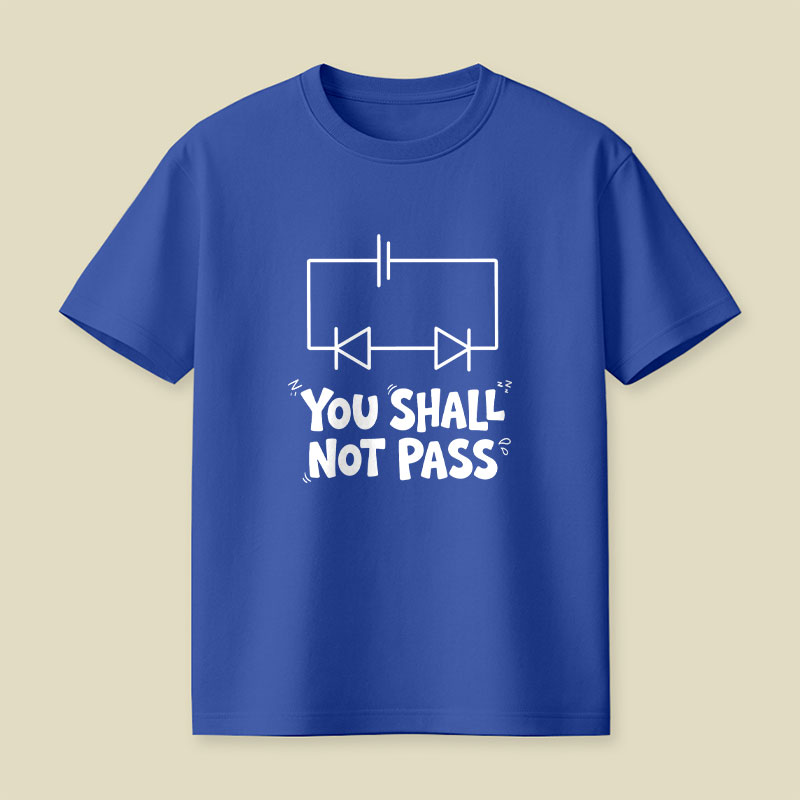 Funny Physics You Shall Not Pass Playful T-Shirt