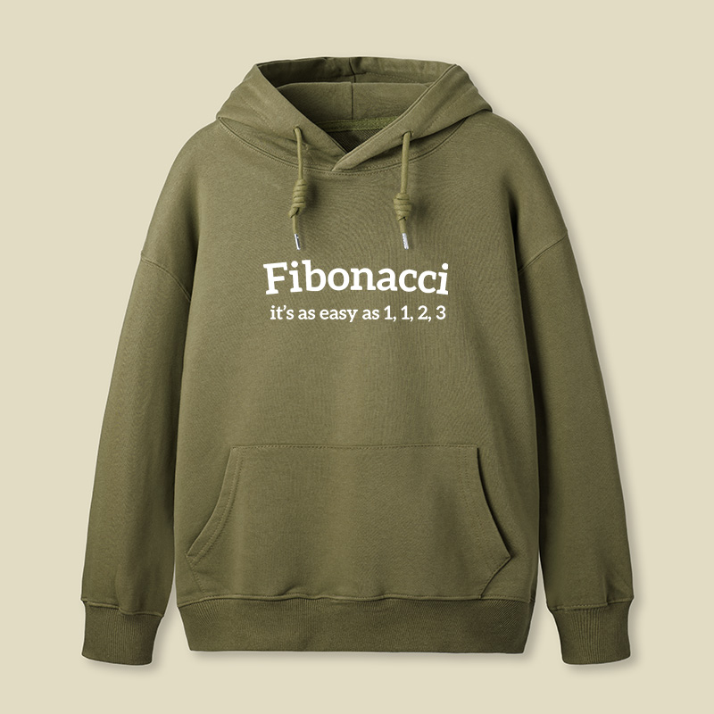 Fibonacci Funny Quote Geek Hoodie