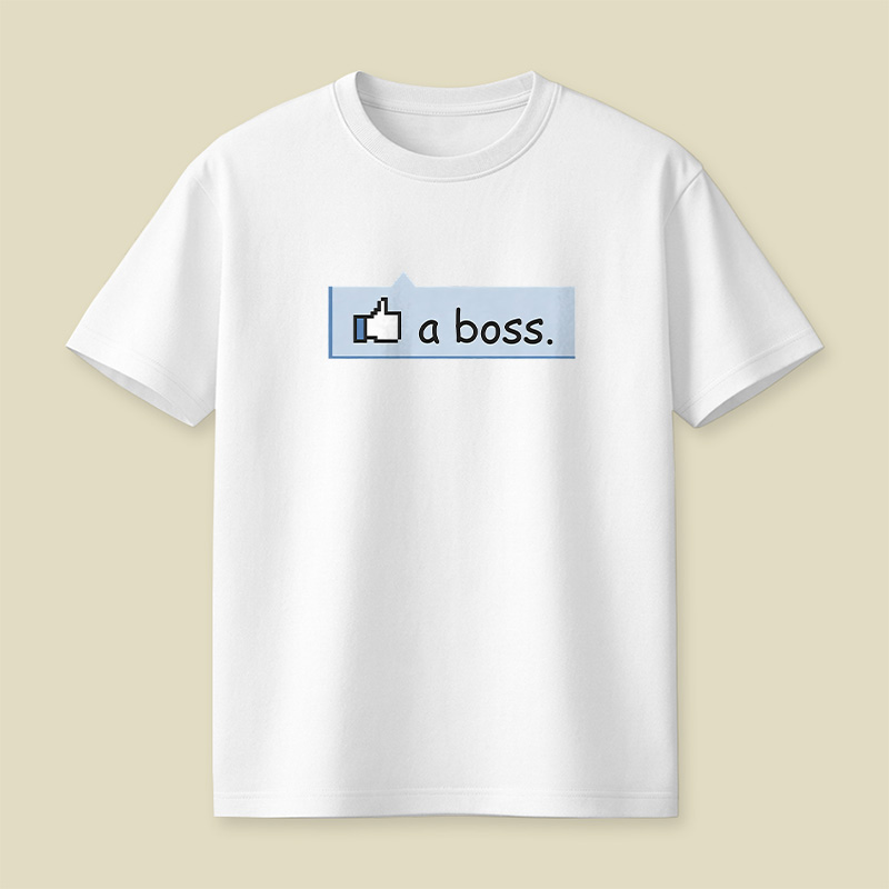 Facebook Like A Boss Playful T-Shirt