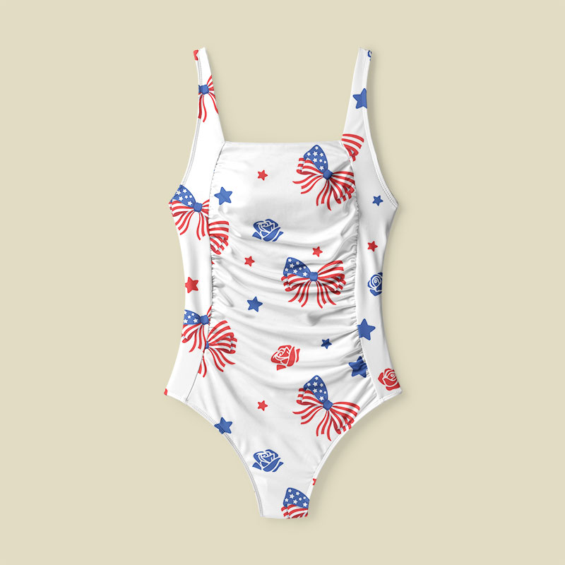 American Bow Tummy Control One Piece Swimsuit