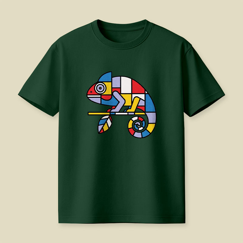 Mondrian Mimic Playful T-Shirt