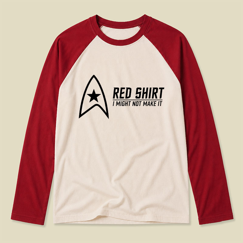 Retro Uniform Funny Quote Raglan Long-Sleeve Tee