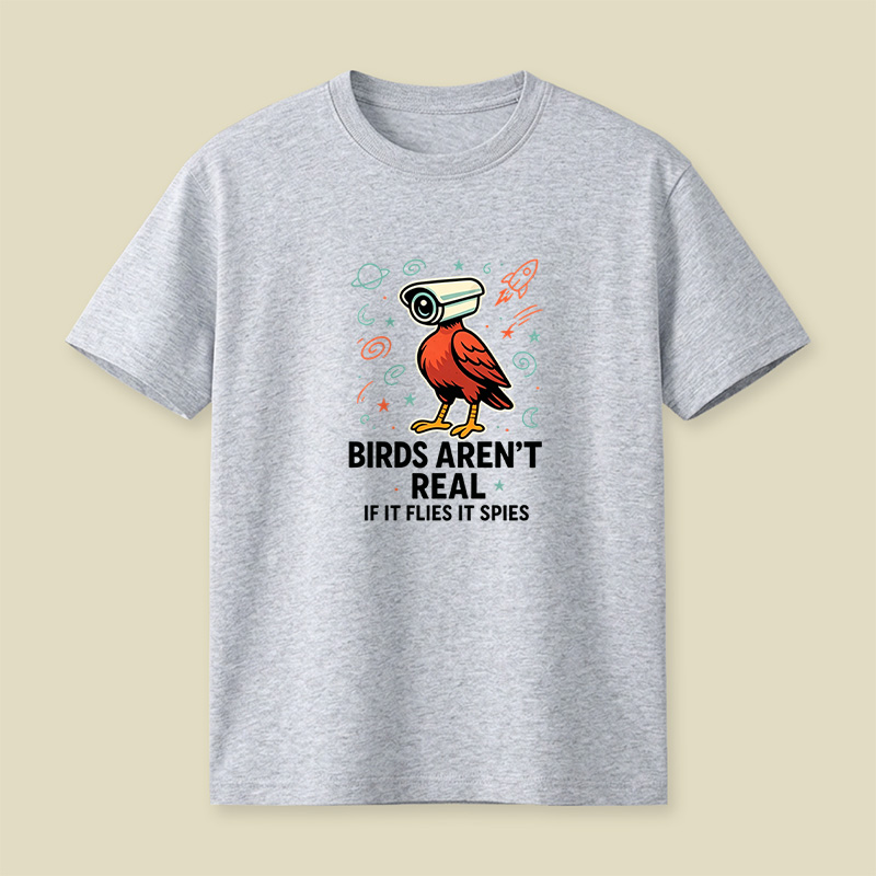 Birds Are Not Real Conspiracy Playful T-Shirt