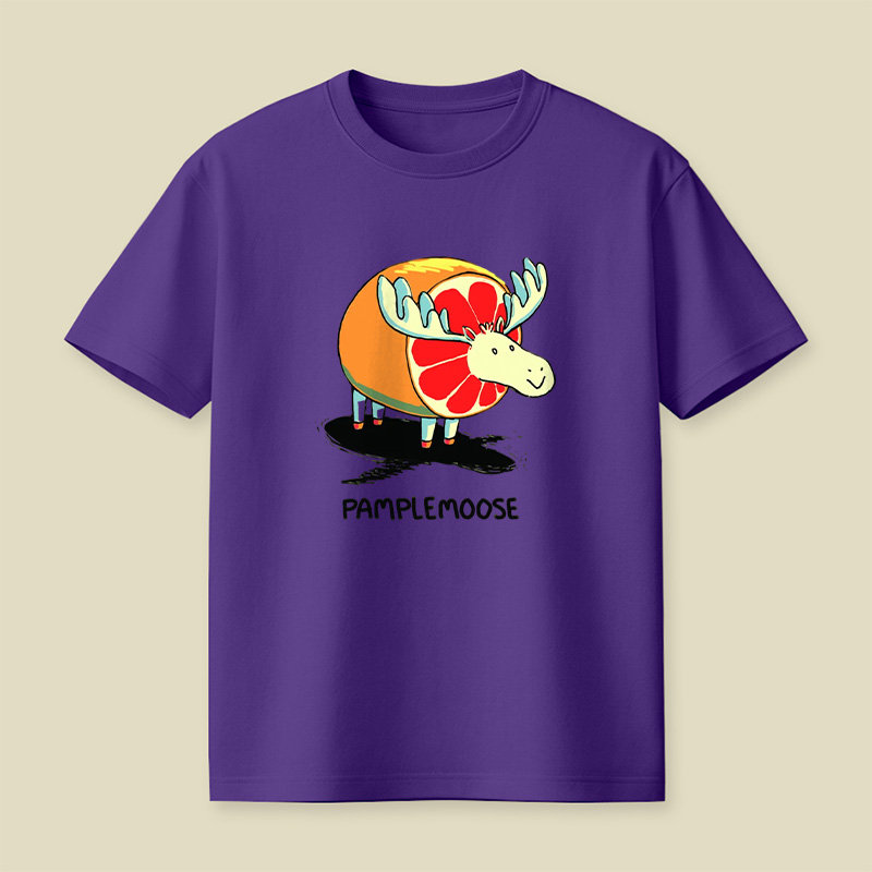 Pamplemoose Grapefruit Moose Pun Playful T-Shirt