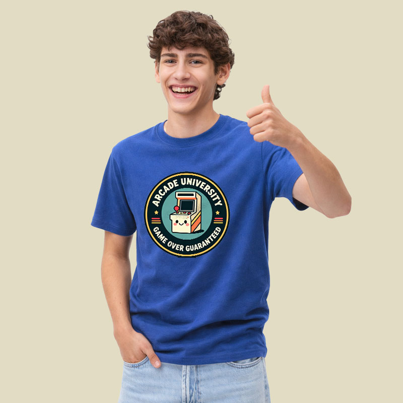 Arcade University Retro Playful T-Shirt