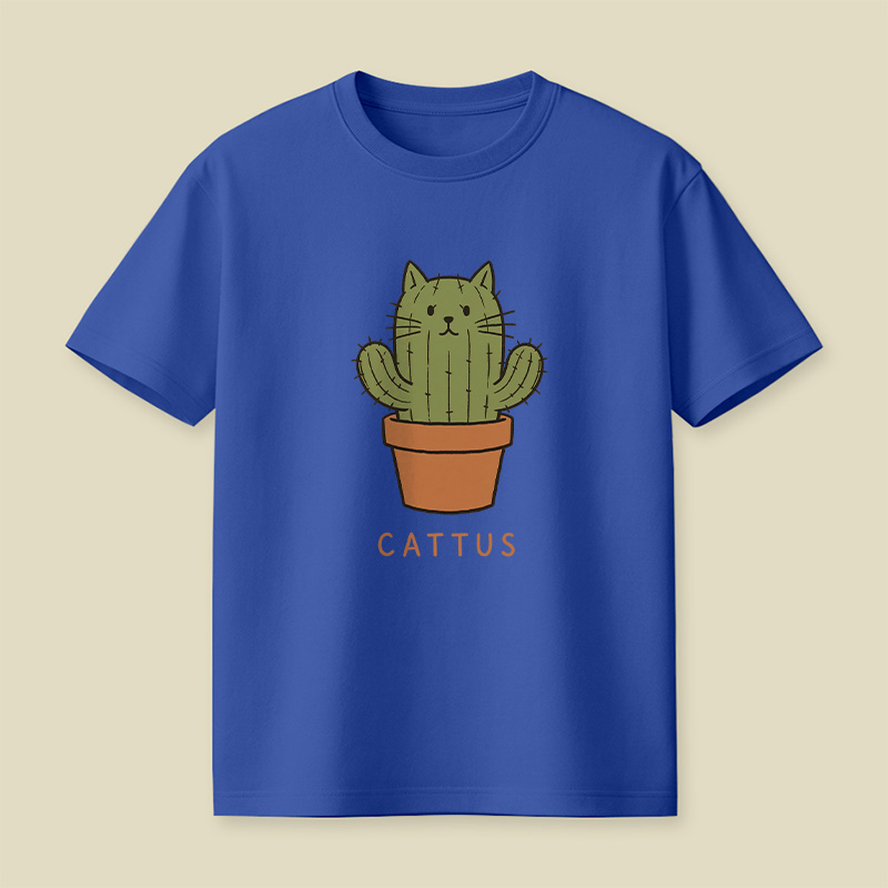 Cattus Cactus Cat Playful T-Shirt