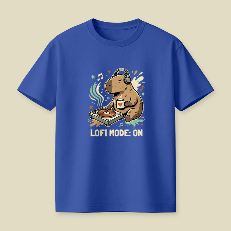 Lofi Mode On Capybara Playful T-Shirt