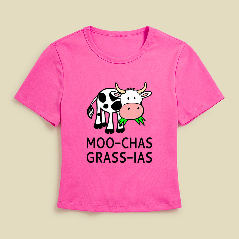 Moo-chas Grass-ias Geek Baby Tee