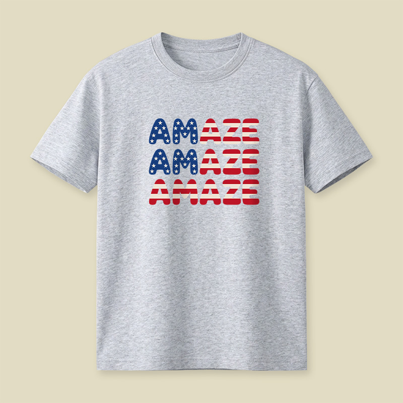 American Flag Space Rescue Playful T-Shirt