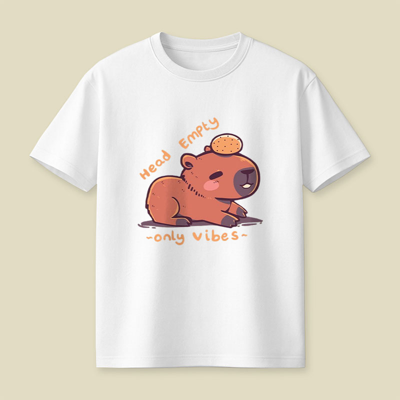 Head Empty Capybara Playful T-Shirt