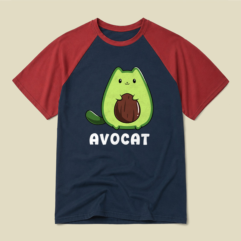 Cute Avocat Raglan T-shirt