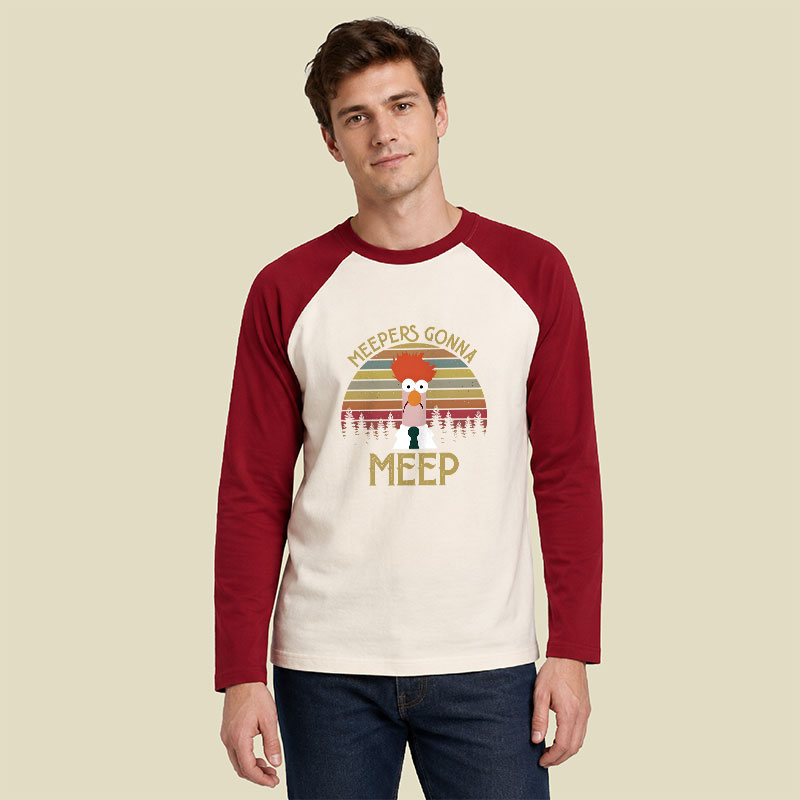 Meepers Gonna Meep Raglan Long-Sleeve Tee