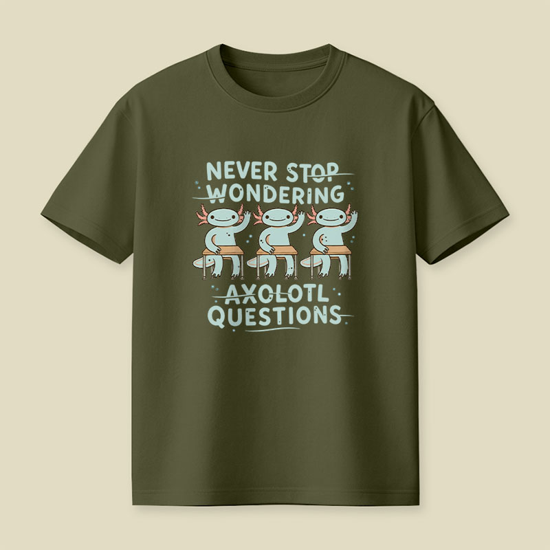 Axolotl Questions Playful T-Shirt