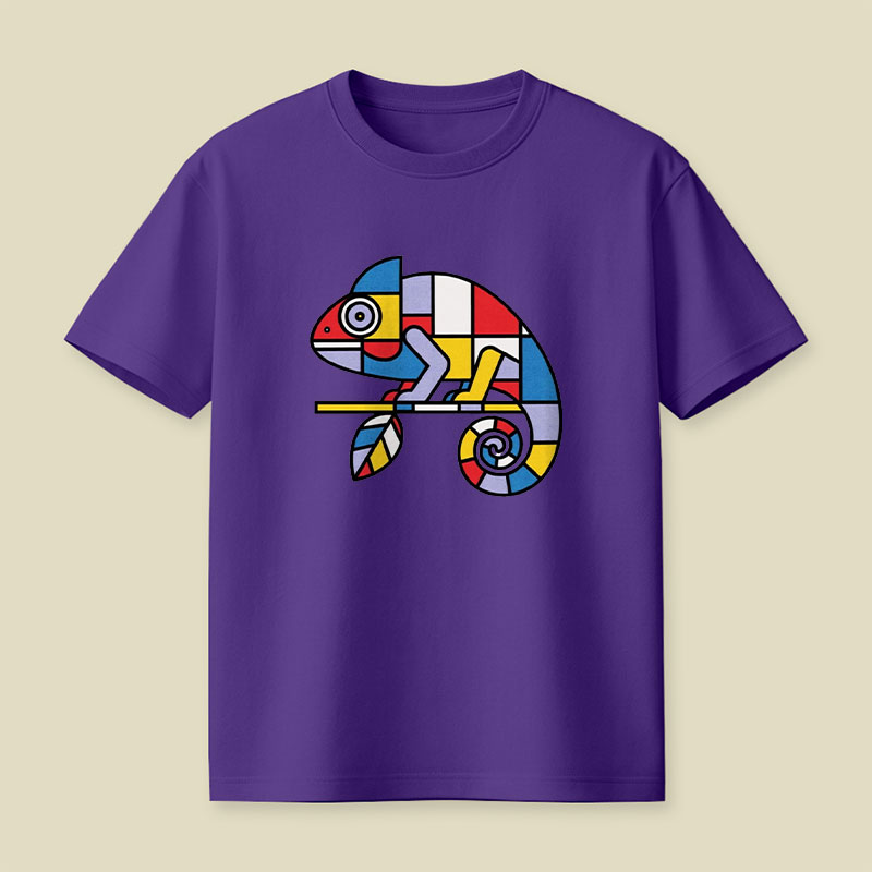 Mondrian Mimic Playful T-Shirt