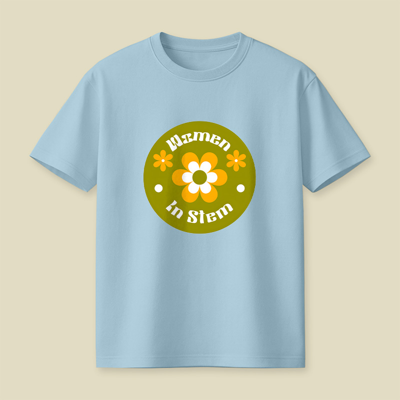 Women In Stem Groovy Playful T-Shirt