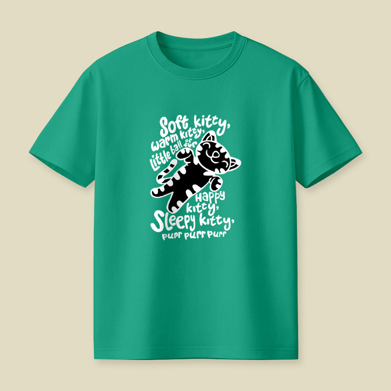 Soft Kitty Warm Kitty Little Ball Of Fur Playful T-Shirt