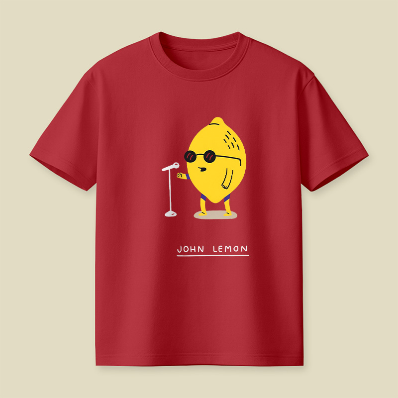Singing Lemon Cartoon Playful T-Shirt