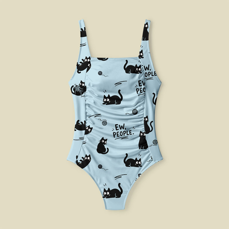 Ew People Tummy Control One Piece Swimsuit