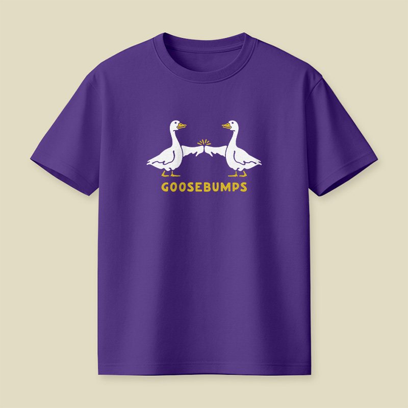 Goosebumps Geese Pun Playful T-Shirt