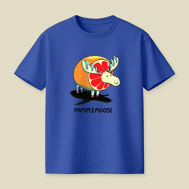 Pamplemoose Grapefruit Moose Pun Playful T-Shirt