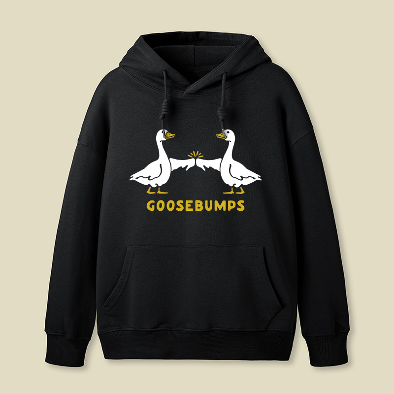 Goosebumps Geese Pun Geek Hoodie