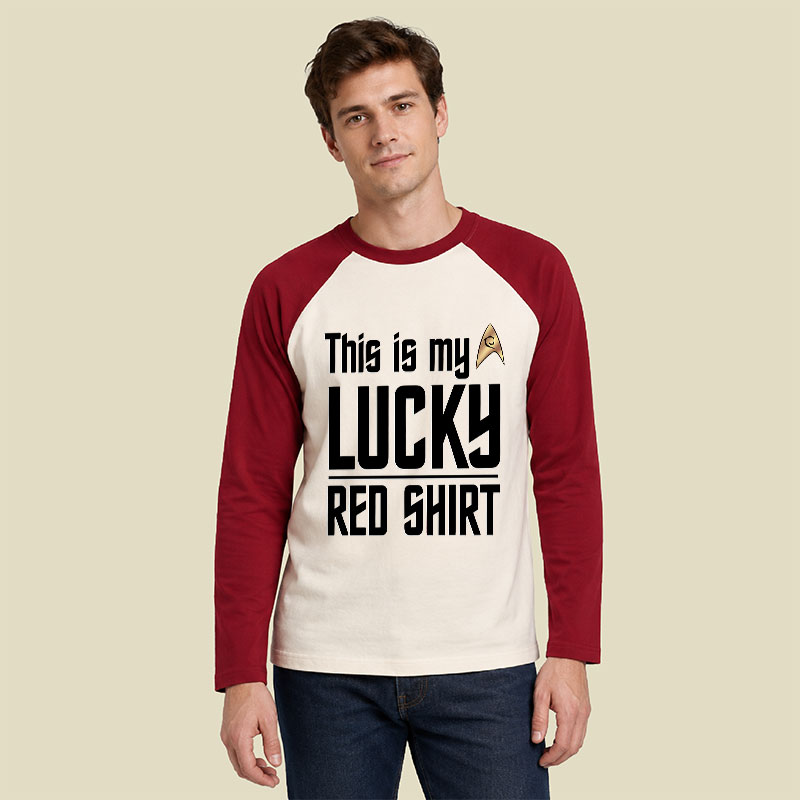 The Original Series This Is My Lucky Red Shirt Raglan Long-Sleeve Tee