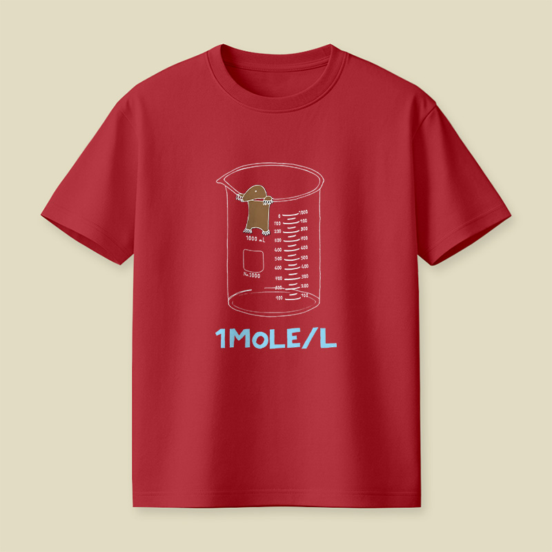 Chemistry 1 Mole Per Litre For Mole Or Avogadro Day Essential Playful T-Shirt
