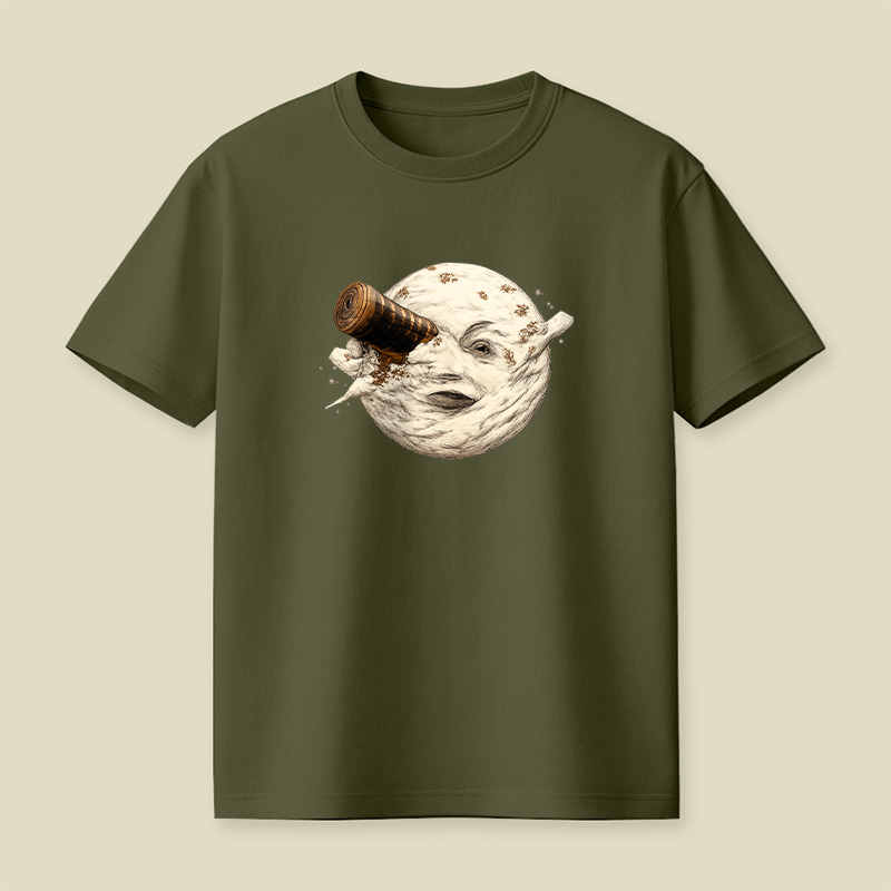 Moon Getting Hit By A Tardis Playful T-Shirt