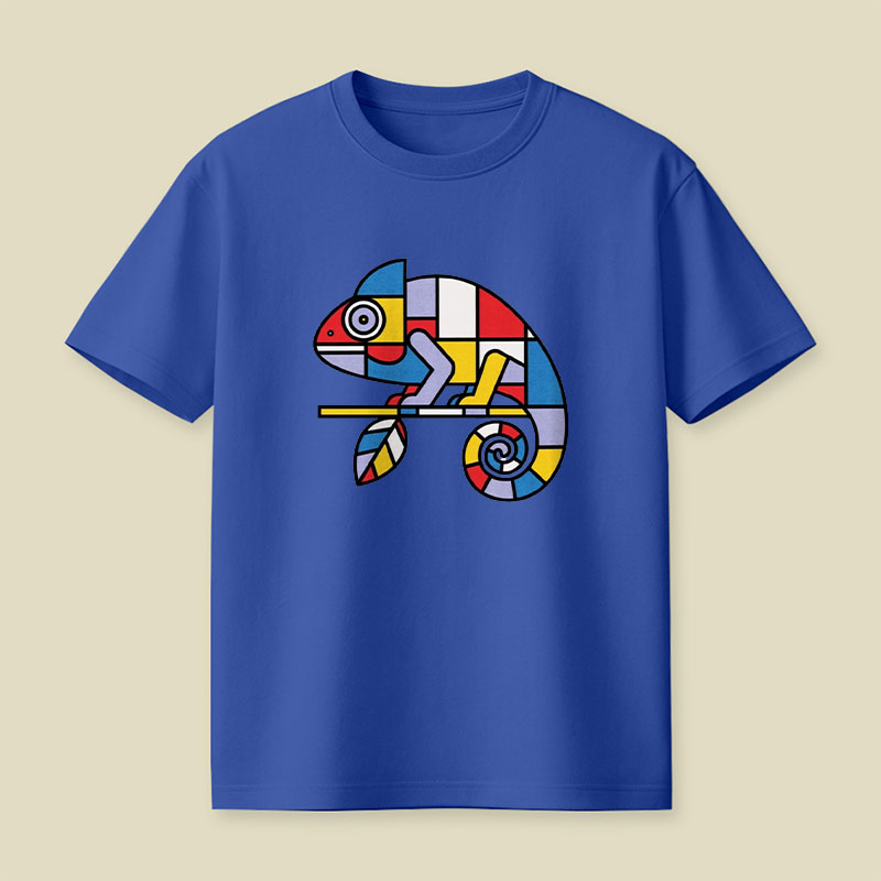 Mondrian Mimic Playful T-Shirt