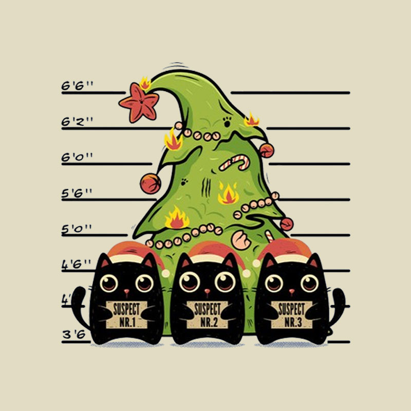The Usual Kitty Suspects Playful T-Shirt