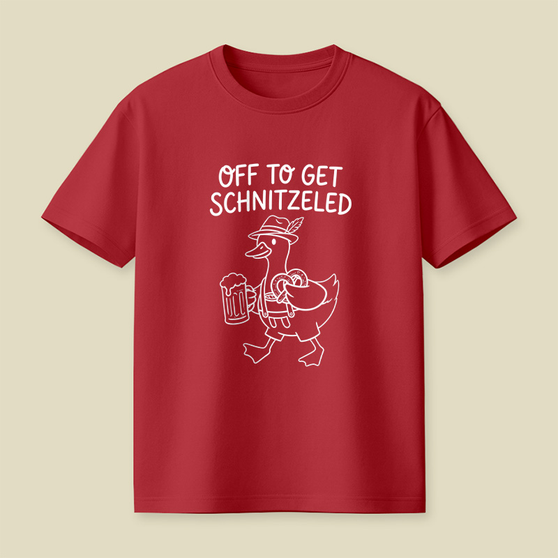 Off To Get Schnitzeled Playful T-Shirt