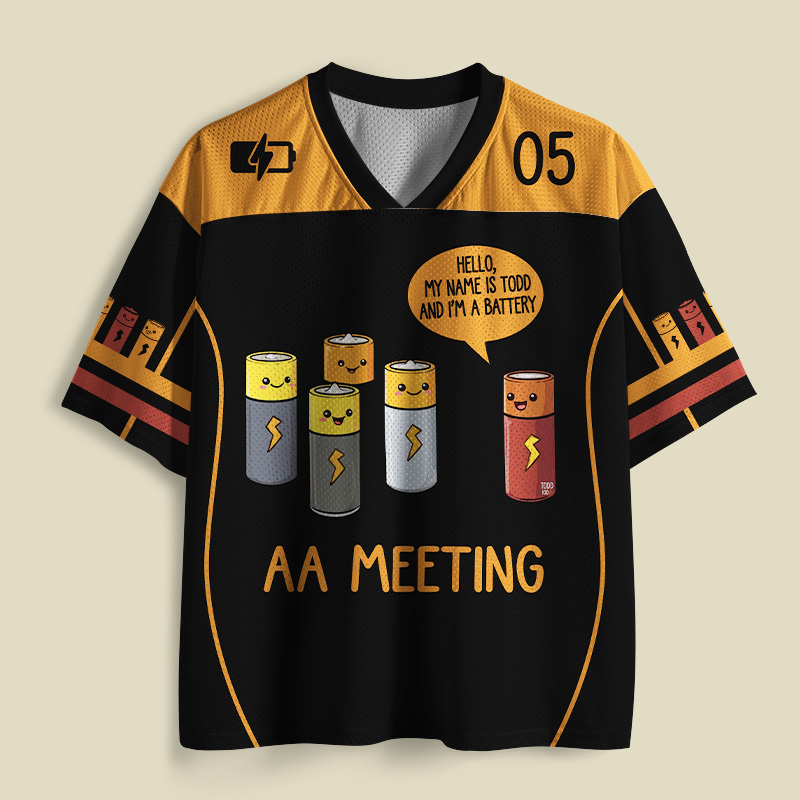 AA MEETING Playful Mesh Jersey
