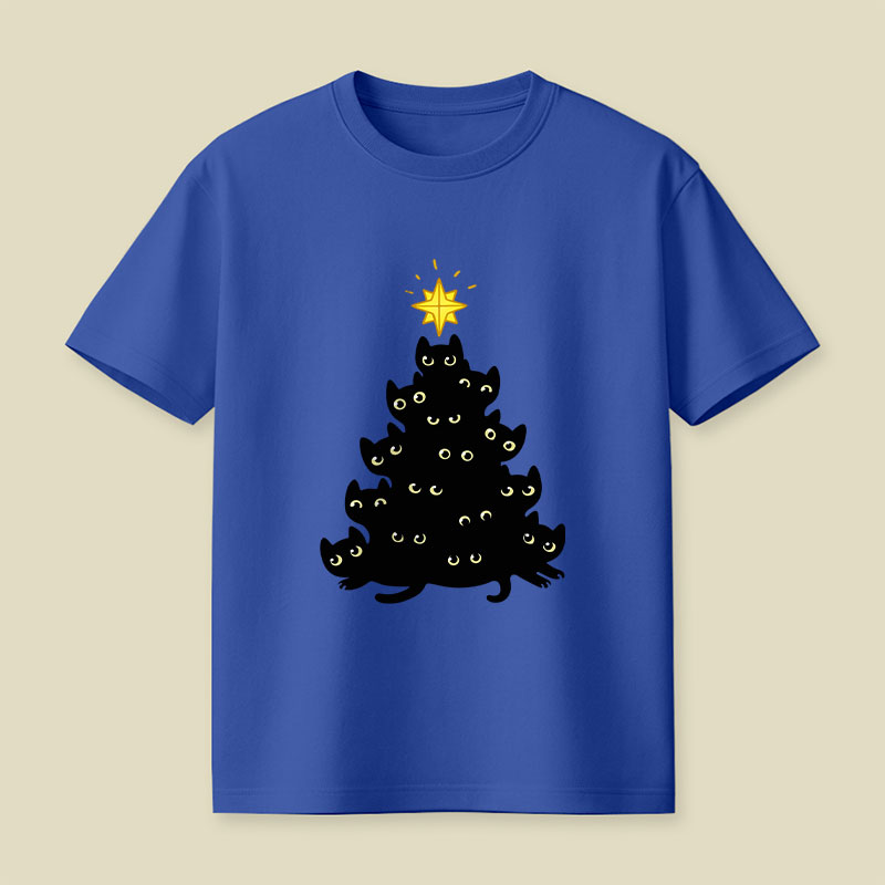 Meowy Christmas Playful T-Shirt