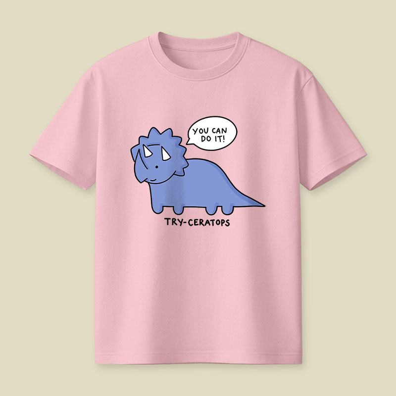 Try-ceratops Playful T-Shirt