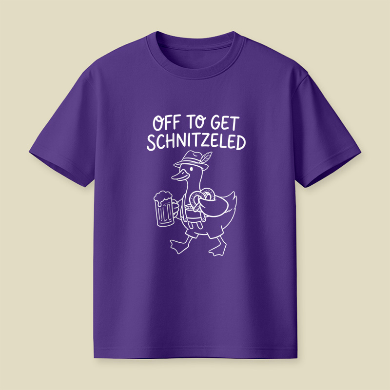 Off To Get Schnitzeled Playful T-Shirt