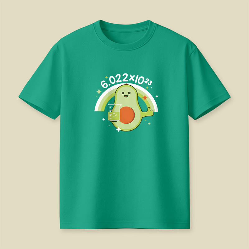 Avocado Avogadro’s Number Playful T-Shirt