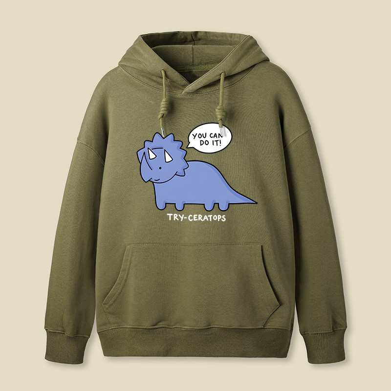 Try-ceratops Geek Hoodie