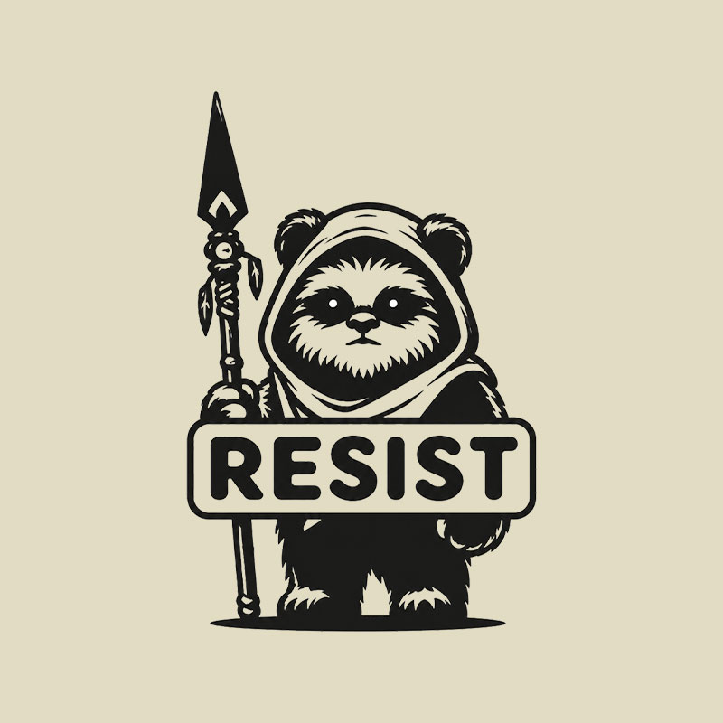 Resist Ewok Playful T-Shirt