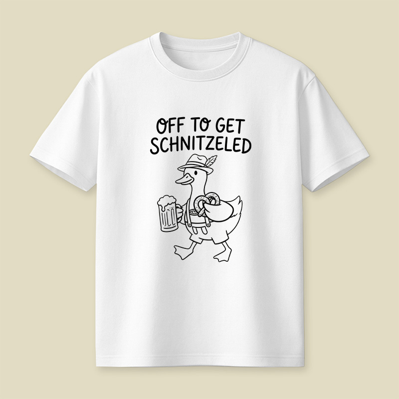 Off To Get Schnitzeled Playful T-Shirt