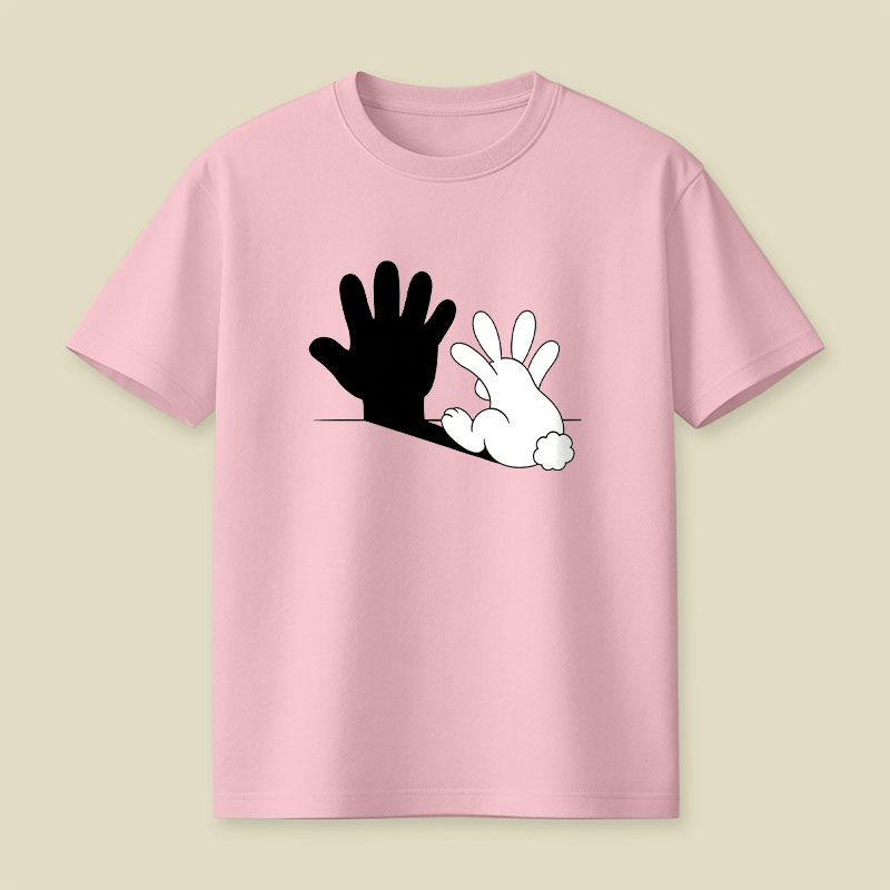Rabbit Hand Shadow Playful T-Shirt