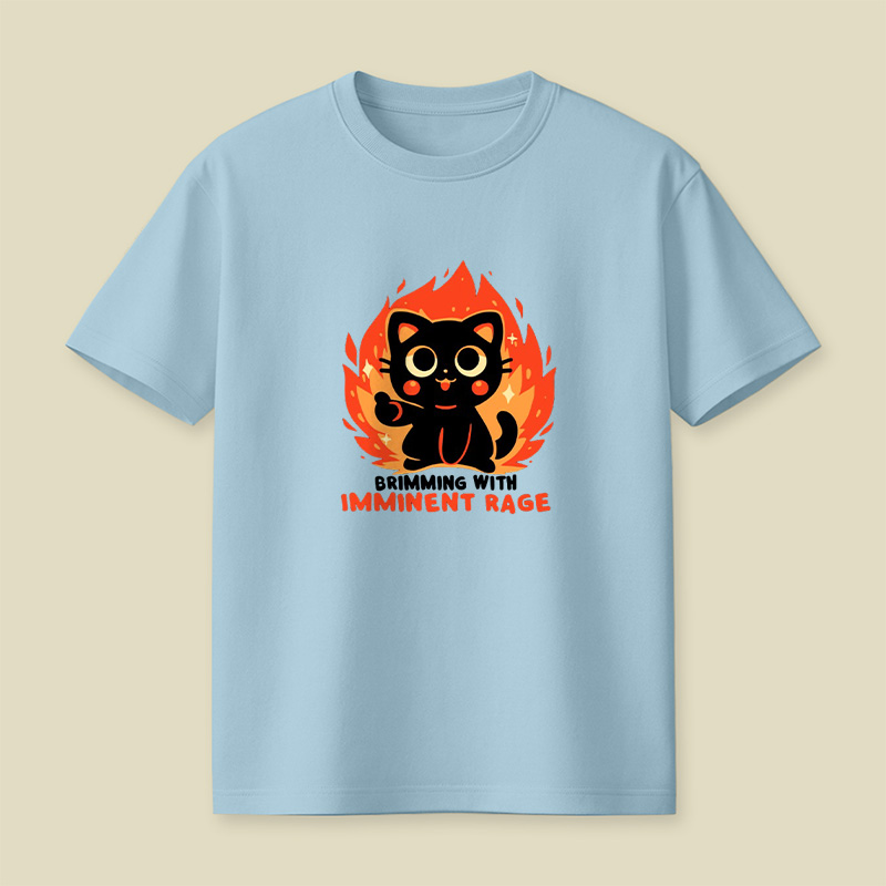 Brimming With Imminent Rage Cat Playful T-Shirt
