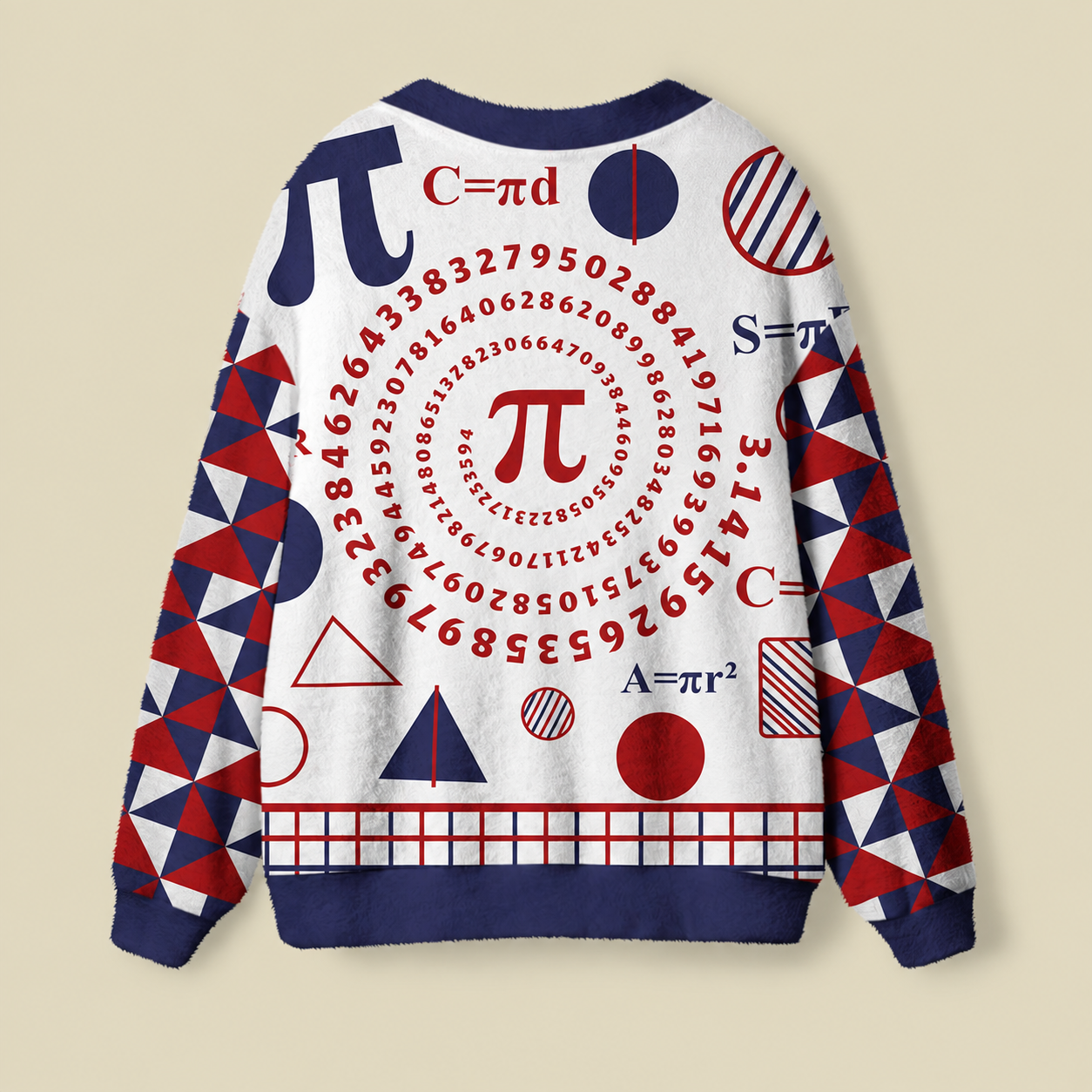 Math Pi Geek Ugly Cardigan Sweater
