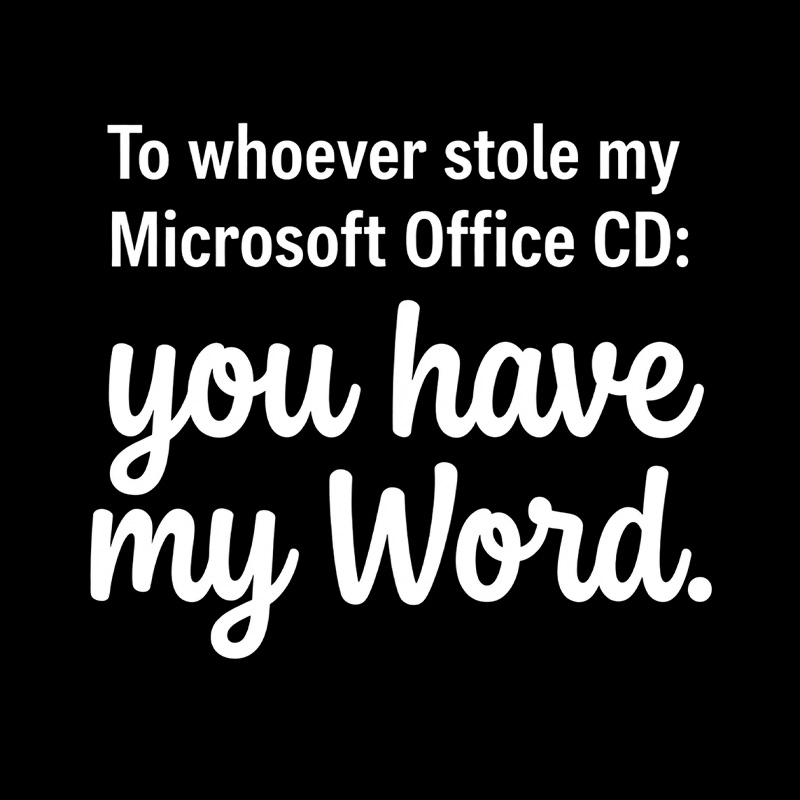 Office CD Pun Nostalgia Playful T-Shirt