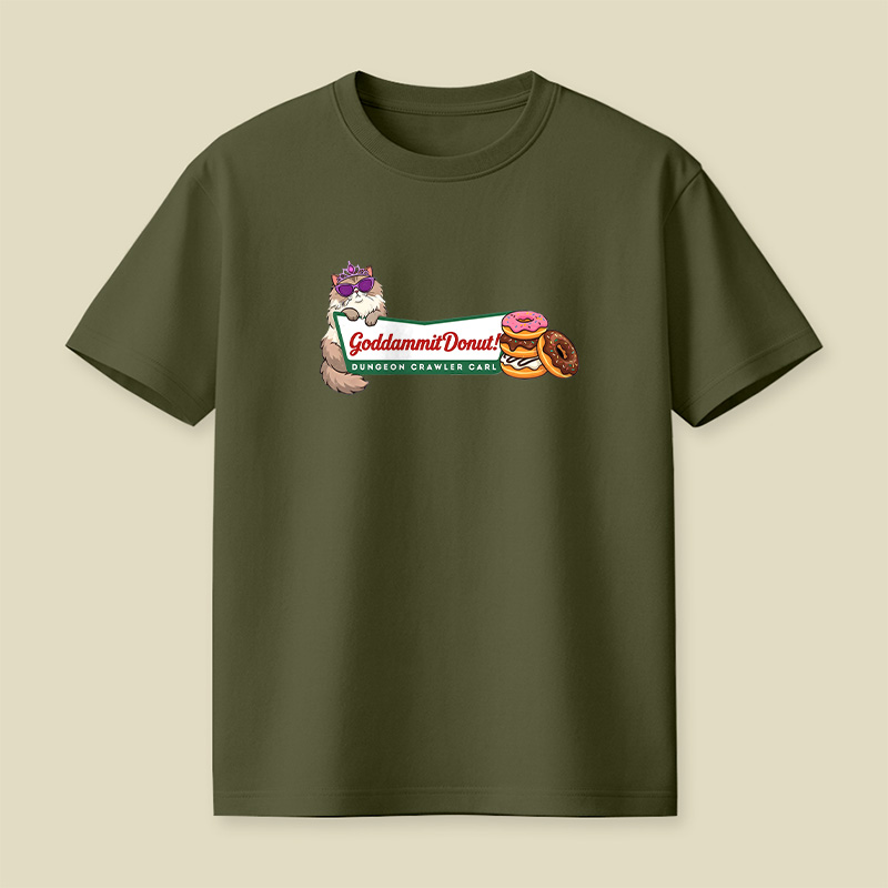 Cat Donut Chaos Playful T-Shirt