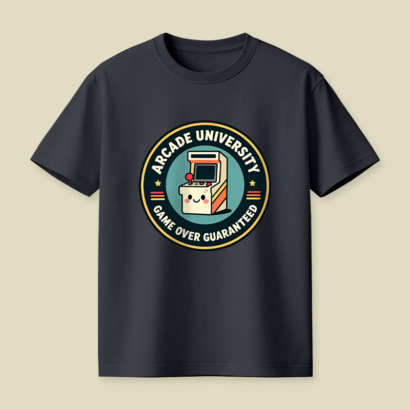 Arcade University Retro Playful T-Shirt