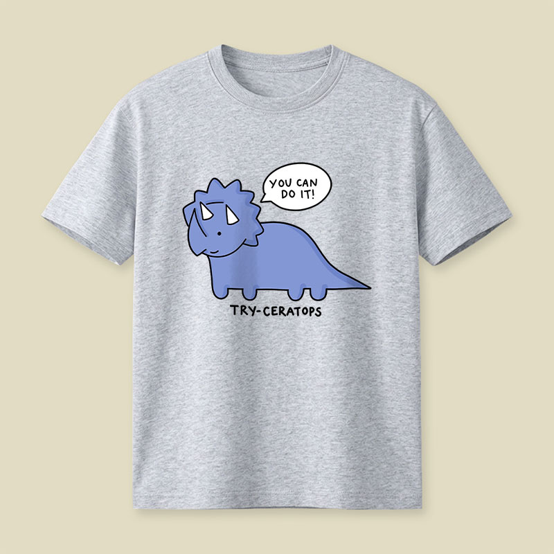 Try-ceratops Playful T-Shirt